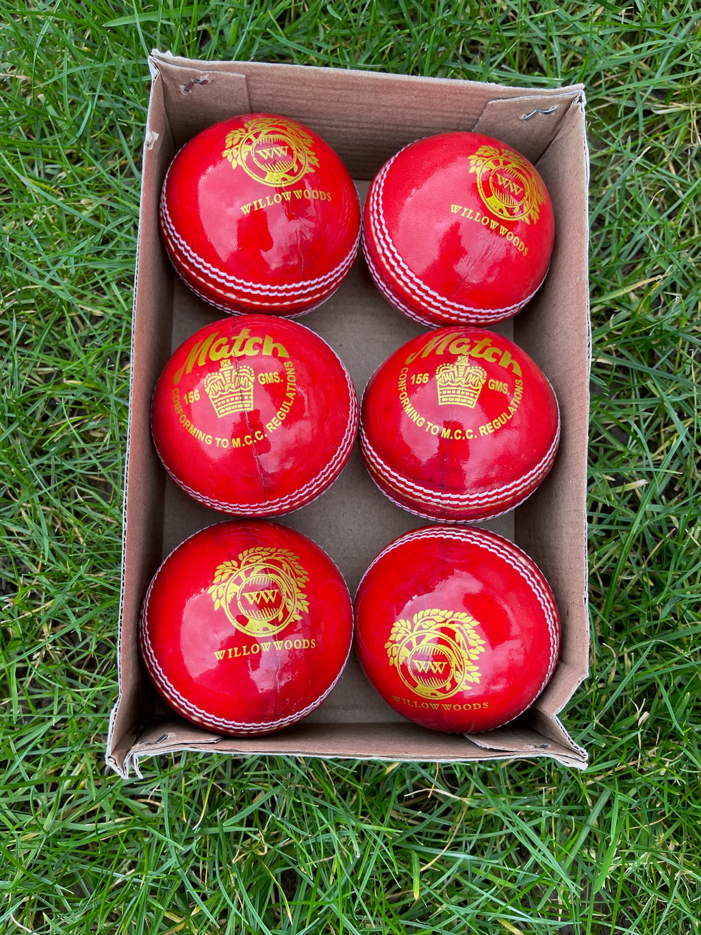Willow Woods Cricket Ball Match pack of 6