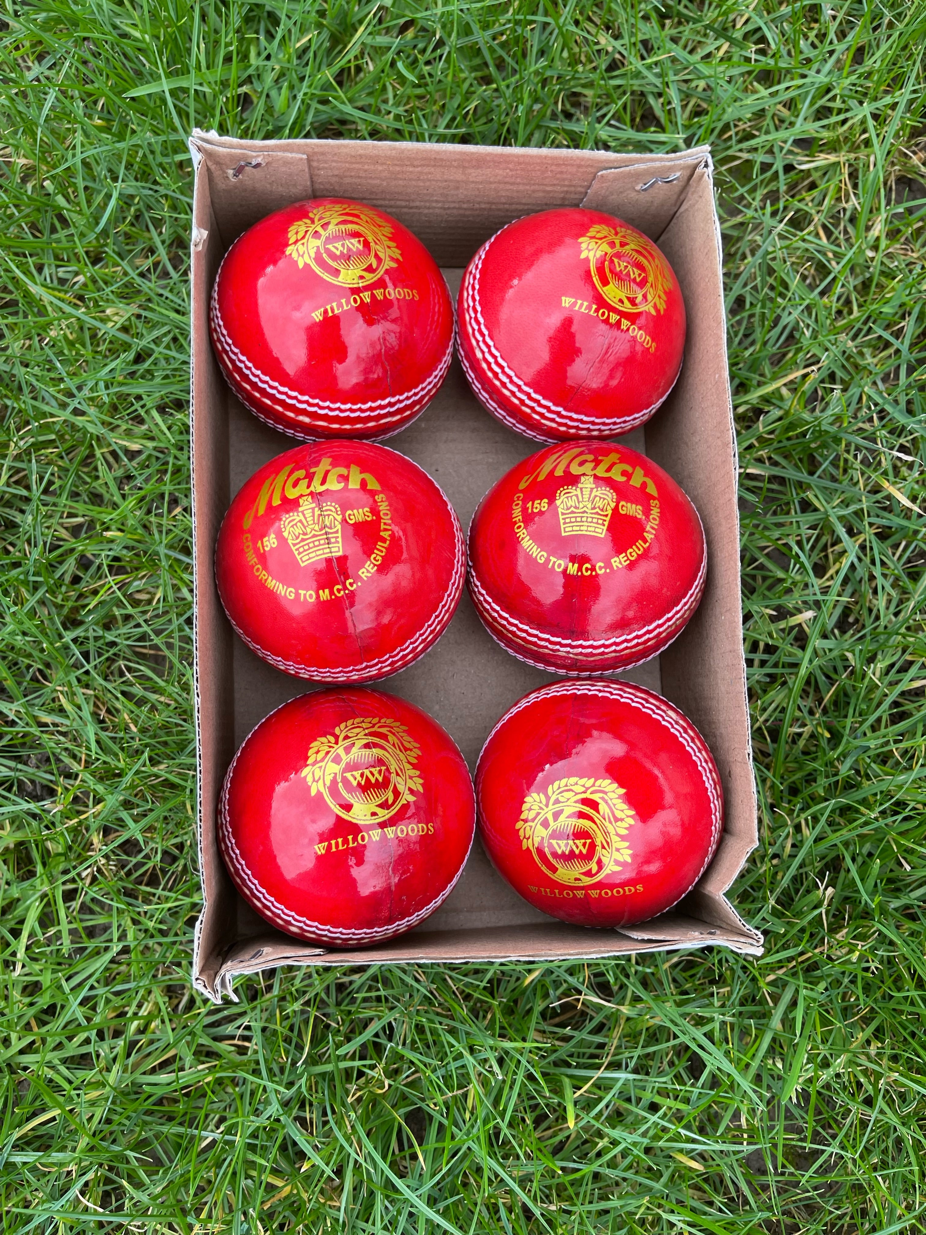 Willow Woods Cricket Ball Match pack of 6